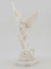 Alabaster Statue of Saint Michael – 12cm