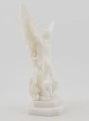 Alabaster Statue of Saint Michael – 12cm