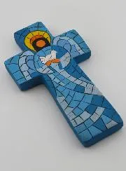 Ceramic Cross Angel of Peace – 15cm
