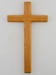 Natural Oak Crucifix – 18cm