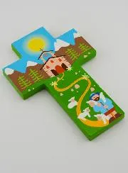 Wooden Children’s Cross – Good Shepherd
