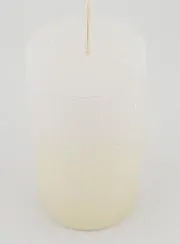 Modern Christmas Candle – Pearlescent White