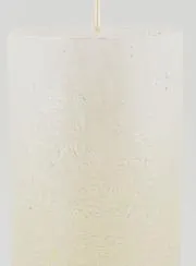 Modern Christmas Candle – Pearlescent White