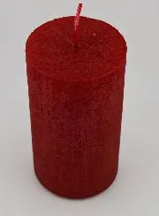 Modern Tabletop Candle – Carmine Red