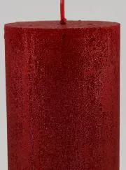 Modern Tabletop Candle – Carmine Red