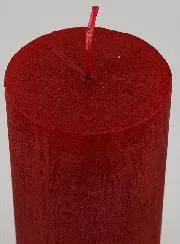 Modern Tabletop Candle – Carmine Red