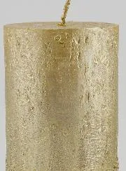 Tabletop Candle with Relief – Champagne