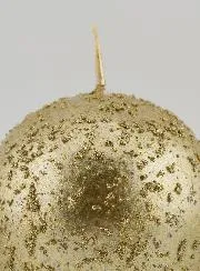 Glitter Ball Tabletop Candle – Champagne
