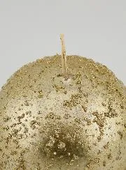 Glitter Ball Tabletop Candle – Champagne