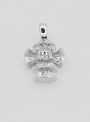 Silver Gothic Cross Pendant – 16mm