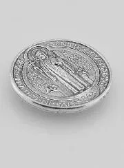 Saint Benedict Self-Adhesive Badge – 33mm