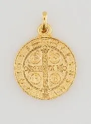 Gold-Plated St Benedict’s Medal – 18mm
