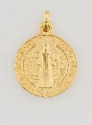 Gold-Plated St Benedict’s Medal – 18mm