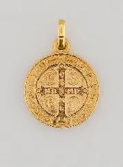 Gold-plated St Benedict’s Medal – 15mm