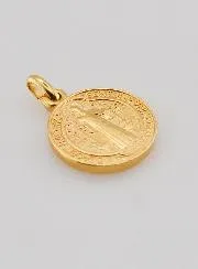 Gold-plated St Benedict’s Medal – 15mm