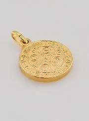Gold-plated St Benedict’s Medal – 15mm