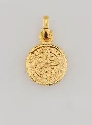 Gold-Plated St Benedict’s Medal – 10mm