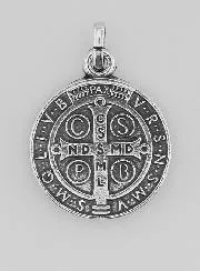 Silver-Plated St Benedict’s Medal – 18mm