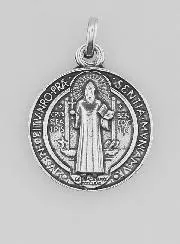 Silver-Plated St Benedict’s Medal – 18mm