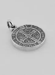 Silver-Plated St Benedict’s Medal – 18mm