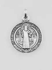 Silver-Plated St Benedict’s Medal – 15mm