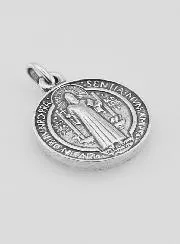 Silver-Plated St Benedict’s Medal – 15mm
