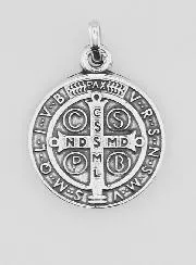 Silver-Plated St Benedict’s Medal – 10mm