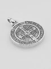 Silver-Plated St Benedict’s Medal – 10mm