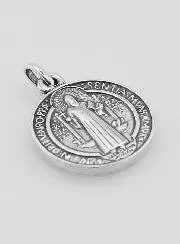 Silver-Plated St Benedict’s Medal – 10mm