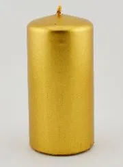 Metallic Christmas Candle – Gold