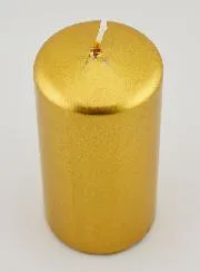Metallic Christmas Candle – Gold