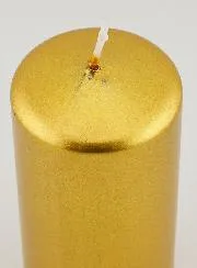 Metallic Christmas Candle – Gold