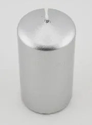 Metallic Christmas Candle – Silver