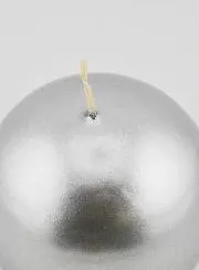 Candle Christmas Ball 8cm – Silver