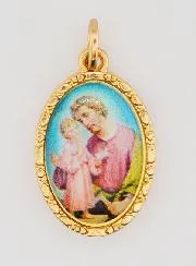 Twisted-Edge Medal 25mm – Saint Joseph