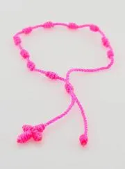 One Decade Bracelet in Neon Pink Cord