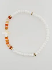 Religious Bracelet with Stone and Mother-of-Pearl – Brown