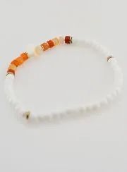 Religious Bracelet with Stone and Mother-of-Pearl – Brown