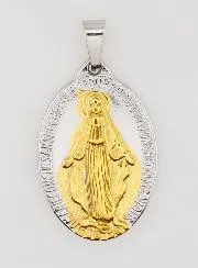 Two-tone Miraculous Medal – 27mm