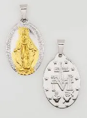 Two-tone Miraculous Medal – 27mm
