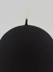 Christmas Ball Candle 8cm – Velvet Black