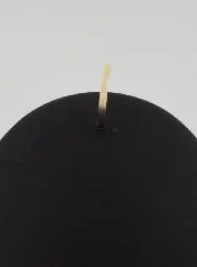 Christmas Ball Candle 8cm – Velvet Black