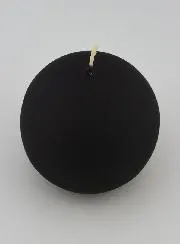 Decorative Ball Candle 8cm – Matt Black