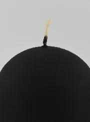 Decorative Ball Candle 8cm – Matt Black