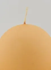 Decorative Ball Candle – Matt Cream