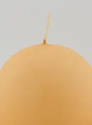 Christmas Ball Candle 8cm – Velvet Cream