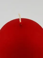 Christmas Bauble Candle 8cm – Velvet Red