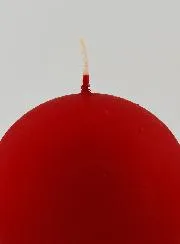 Tabletop Ball Candle – Matt Red