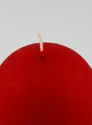 Tabletop Ball Candle – Matt Red