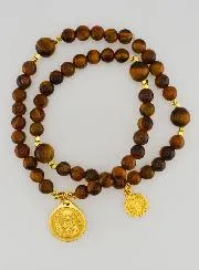 St Benedict’s Tiger’s Eye Rosary